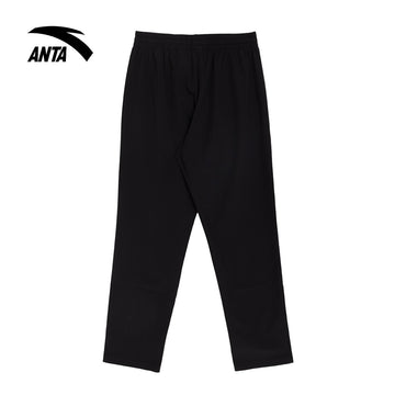 ANTA Men Basketball Woven Track Pants in Black