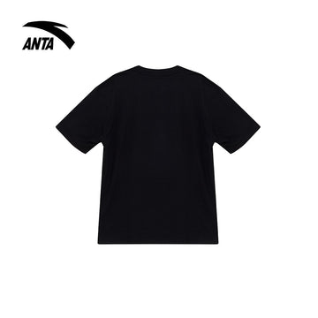 ANTA Men Basketball Short Sleeve Tee in Black