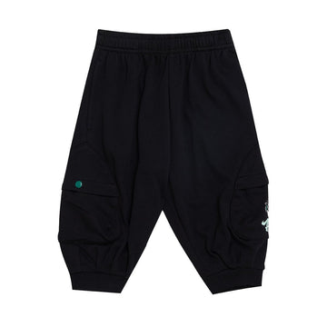 ANTA Kids - Boys' Knitted Cropped Pants in Black