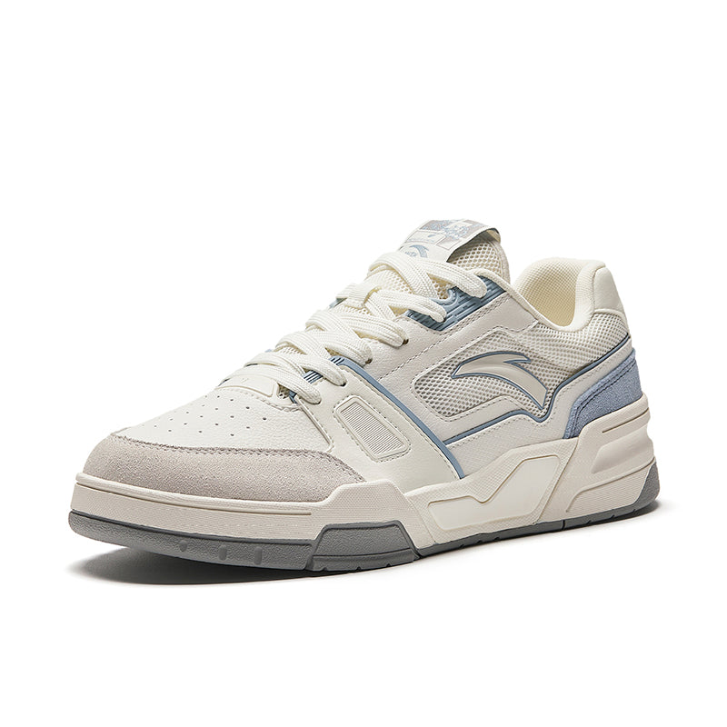 ANTA Men Lifestyle Flame 5.0 Breezelea X-Game Shoes In Ivory White/Dusty Blue
