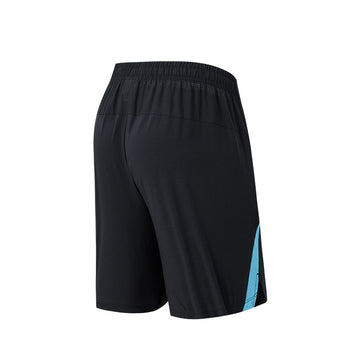 ANTA Men Track Suit Shorts Basic Black/Cerulean Blue