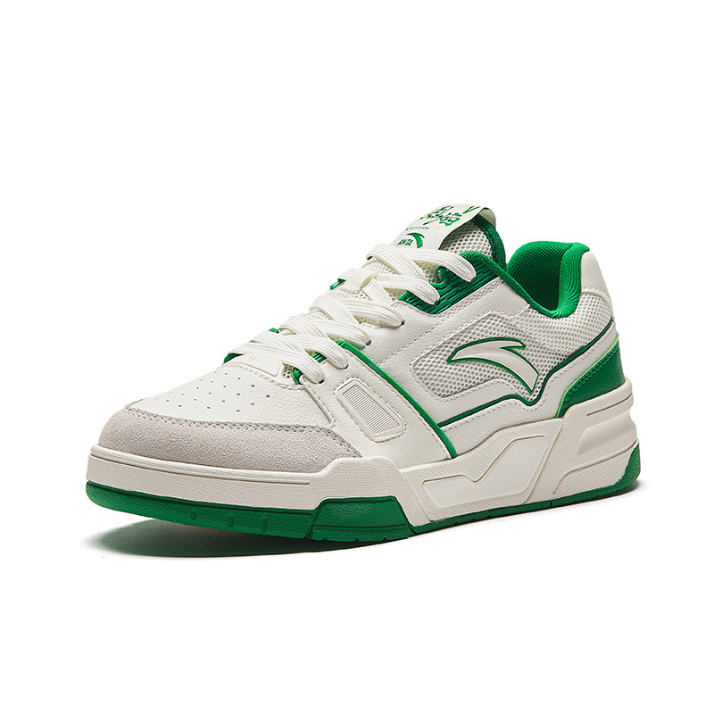 ANTA Women Lifestyle Flame 5.0 Breezelea X-Game Shoes In Ivory White/Ice Porcelain Green