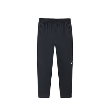 ANTA Men Basketball Knit Track Pants In Basic Black