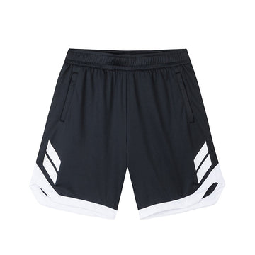 ANTA Men Basketball Knit Game Shorts In Basic Black/Pure White
