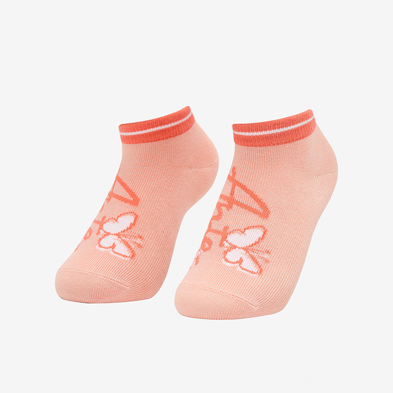 ANTA Kids - Girl's Ankle Socks Orange Pink