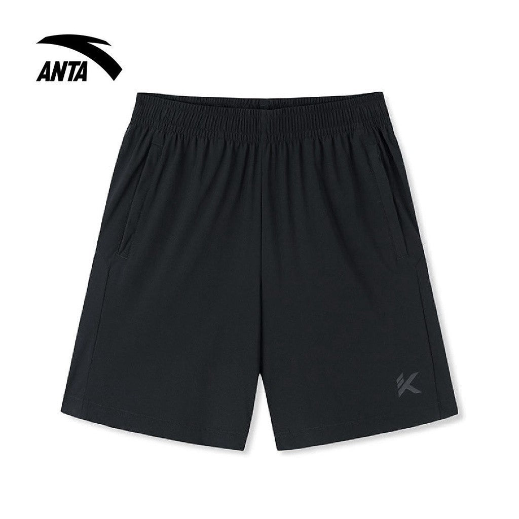 ANTA Men Klay Thompson Layering Design Basketball Knit Shorts Regular Fit